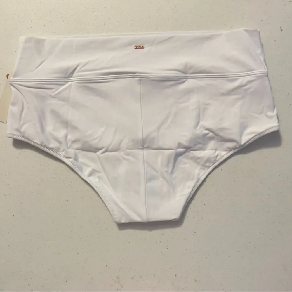 Pink Victoria's Secret NWT Sz XXL White High Waist Full Coverage Bikini Bottom